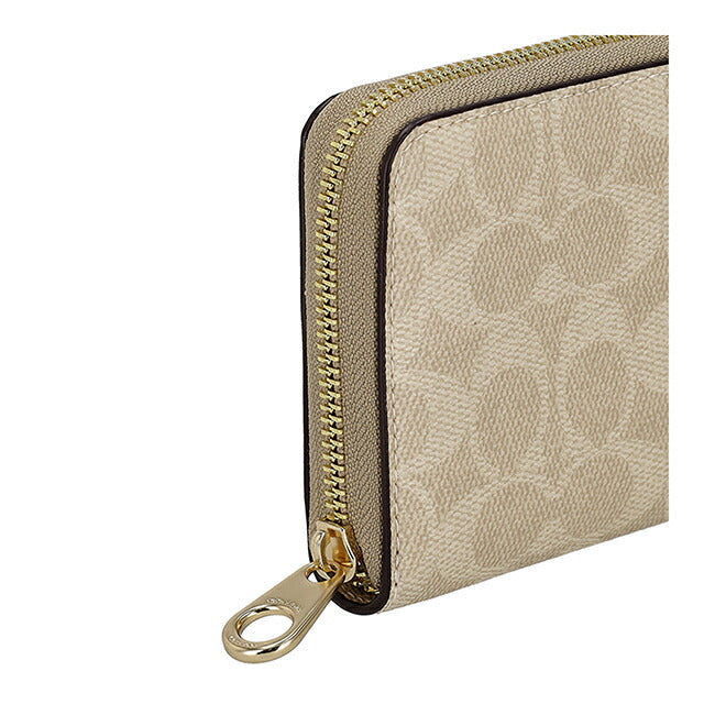Coach long wallet ladies brand COACH Myanmar CW778 IMXDM Sand/Chalk