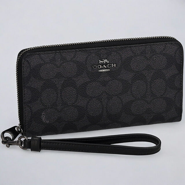 コーチ 長財布 レディース ブランド COACH シグネチャー CW778 QBMI5 1 ブラック CW778-QBMI5-1