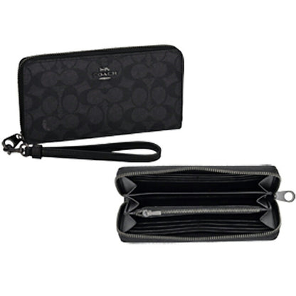 コーチ 長財布 レディース ブランド COACH シグネチャー CW778 QBMI5 1 ブラック CW778-QBMI5-1