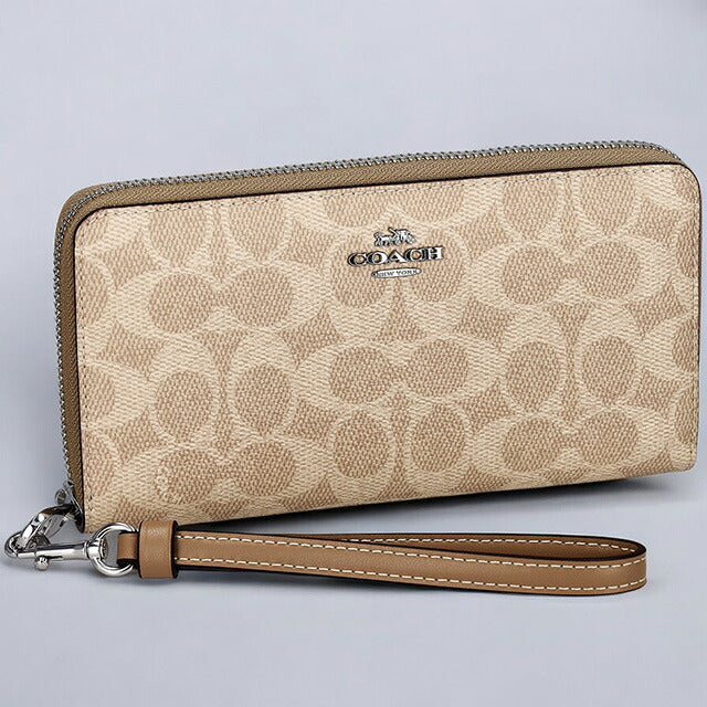 コーチ 長財布 レディース ブランド COACH シグネチャー CW778 SVPWH 1 サンド/トープ CW778-SVPWH-1
