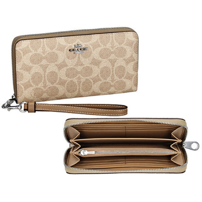 コーチ 長財布 レディース ブランド COACH シグネチャー CW778 SVPWH 1 サンド/トープ CW778-SVPWH-1