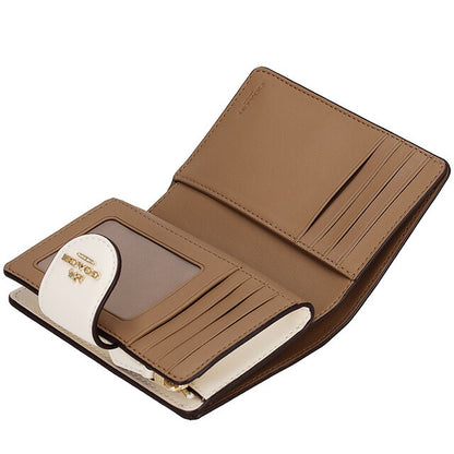 コーチ 二つ折り財布 レディース ブランド COACH シグネチャー CW786 IMXDM 1 サンド CW786-IMXDM-1