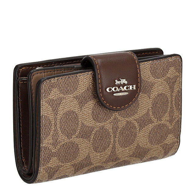 コーチ 二つ折り財布 二折財布 レディース ブランド COACH CW786 IMXHE タン/ブラウン