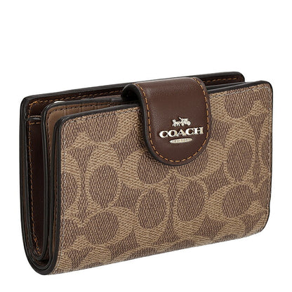 コーチ 二つ折り財布 二折財布 レディース ブランド COACH CW786 IMXHE タン/ブラウン