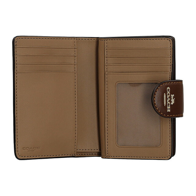 コーチ 二つ折り財布 二折財布 レディース ブランド COACH CW786 IMXHE タン/ブラウン