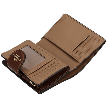 コーチ 二つ折り財布 レディース ブランド COACH シグネチャー CW786 IMXHE 1 ブラウン CW786-IMXHE-1