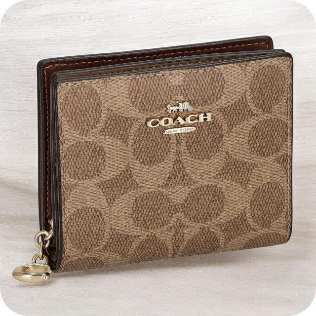 コーチ 二つ折り財布 レディース ブランド COACH CW789 ブラウン CW789-IMXHE-1