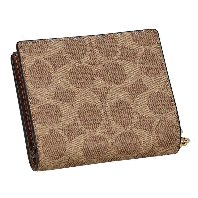 コーチ 二つ折り財布 レディース ブランド COACH CW789 ブラウン CW789-IMXHE-1
