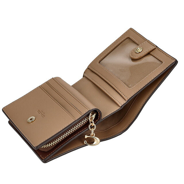 コーチ 二つ折り財布 レディース ブランド COACH CW789 ブラウン CW789-IMXHE-1