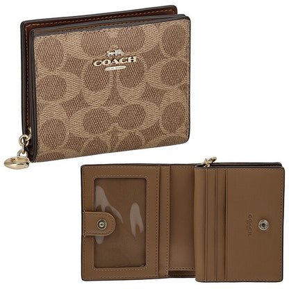 コーチ 二つ折り財布 レディース ブランド COACH CW789 ブラウン CW789-IMXHE-1