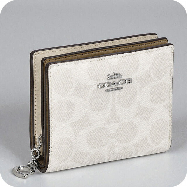 コーチ 二つ折り財布 レディース ブランド COACH CW789 SVXU5 ホワイト/チョーク CW789-SVXU5-1
