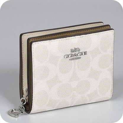 コーチ 二つ折り財布 レディース ブランド COACH CW789 SVXU5 ホワイト/チョーク CW789-SVXU5-1