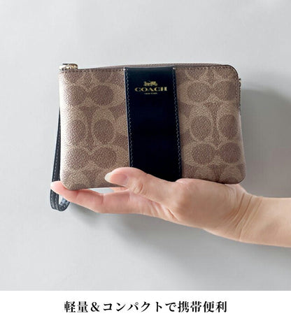Coach Pouch Ladies Brand COACH Indonesia CW854 IMQRX Brown/Black