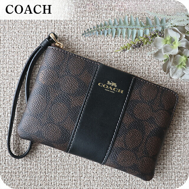 コーチ ポーチ レディース ブランド COACH Vietnam CW854 IMXAQ ダークブラウン/ブラック