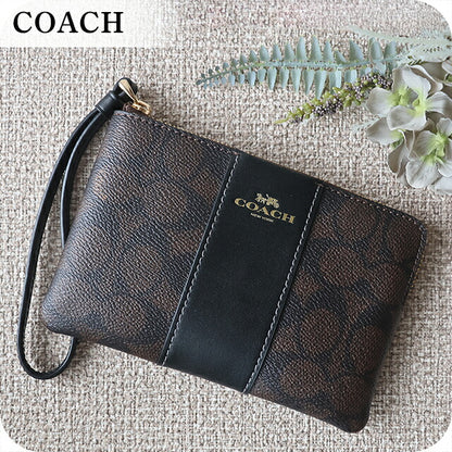 コーチ ポーチ レディース ブランド COACH Vietnam CW854 IMXAQ ダークブラウン/ブラック