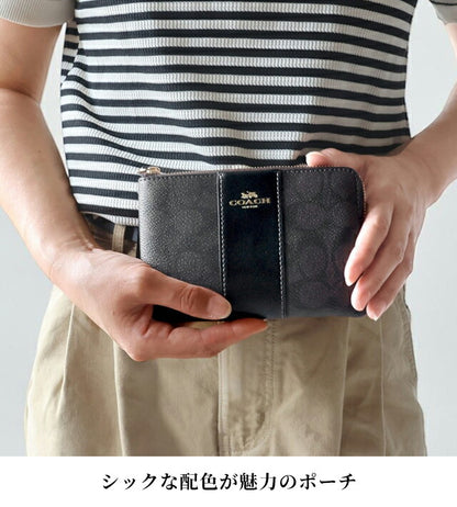 コーチ ポーチ レディース ブランド COACH Vietnam CW854 IMXAQ ダークブラウン/ブラック