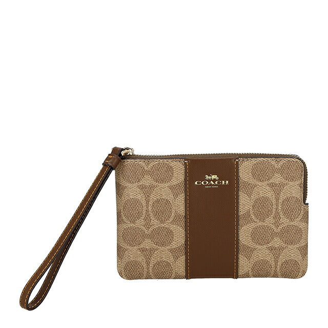 コーチ ポーチ レディース ブランド COACH Indonesia CW854 IMXHE タン/ブラウン