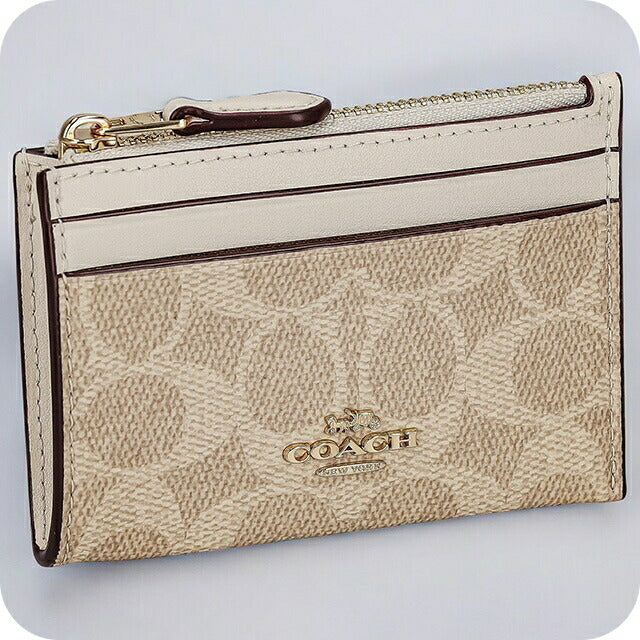 コーチ コインケース メンズ レディース ブランド COACH シグネチャー CW870 IMXDM 1 サンド CW870-IMXDM-1