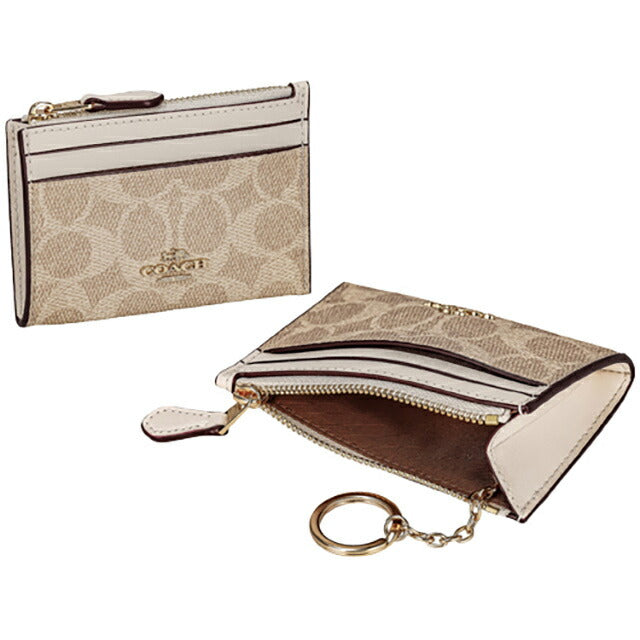 コーチ コインケース メンズ レディース ブランド COACH シグネチャー CW870 IMXDM 1 サンド CW870-IMXDM-1