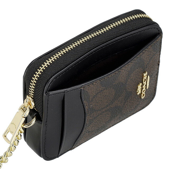 COACH コインケース CW883 IMXAQ ウォルナット/ブラック COACH コインケース CW883 IMXAQ ウォルナット/ブラック