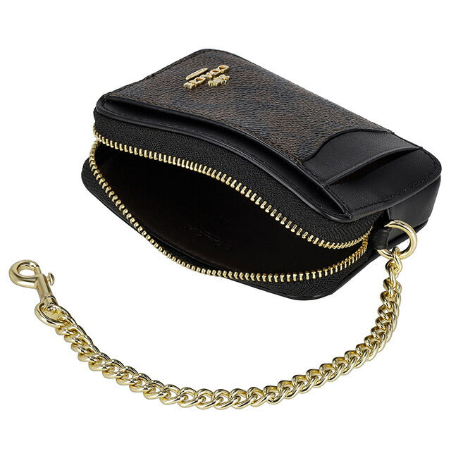 COACH コインケース CW883 IMXAQ ウォルナット/ブラック COACH コインケース CW883 IMXAQ ウォルナット/ブラック