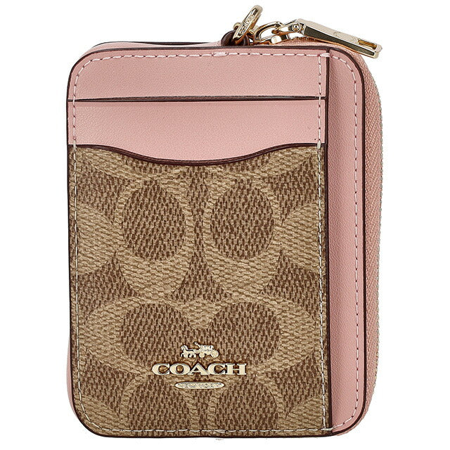 コーチ コインケース メンズ レディース ブランド COACH CW883 ブラウン/ピンク CW883-IMXB0-1