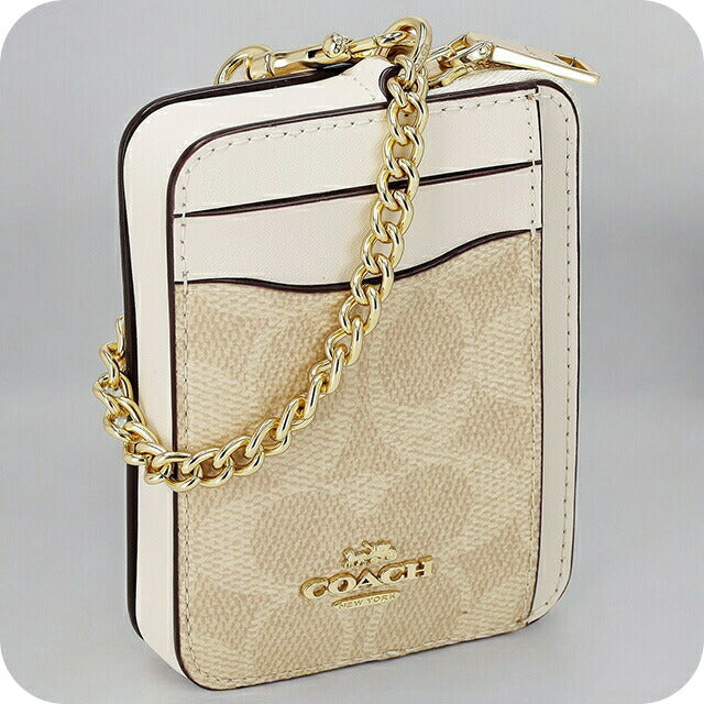 コーチ コインケース メンズ レディース ブランド COACH CW883 サンド/チョーク CW883-IMXDM-1