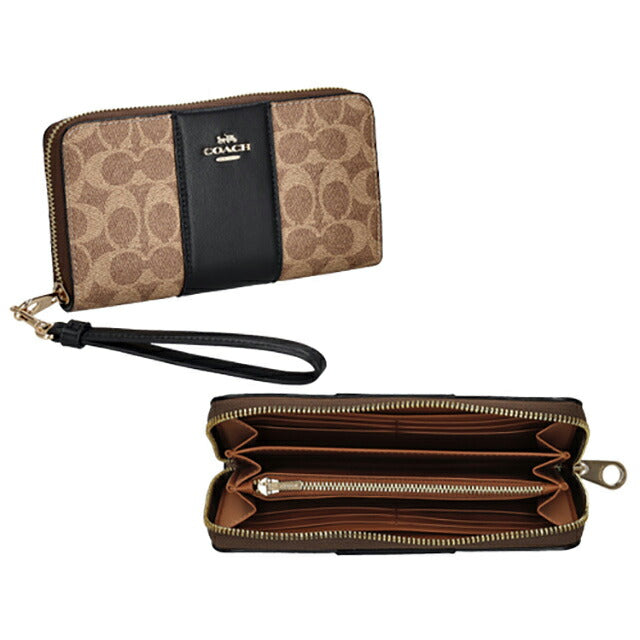新品未使用コーチCOACHラウンドファスナー長財布CW947ブラウン コーチ COACH ラウンドファスナー 長財布 レディース