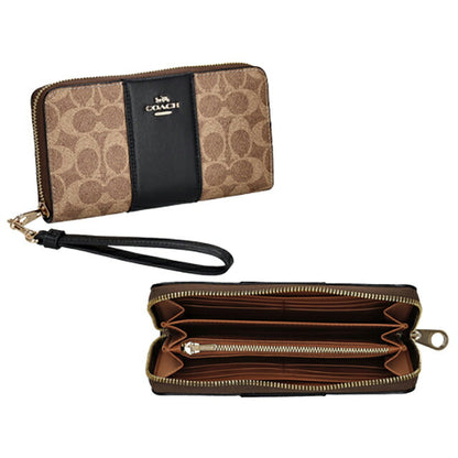 コーチ 長財布 レディース ブランド COACH CW947 ブラウン CW947-IMQRX-1