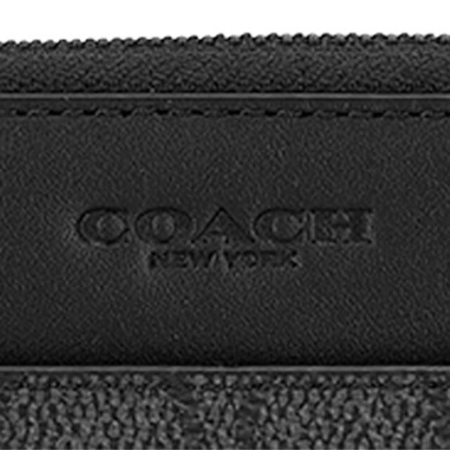 新品　COACH　コーチ　チャコール×ブラック メンズ長財布 コーチ 長財布 メンズ ブランド COACH CW371 チャコール