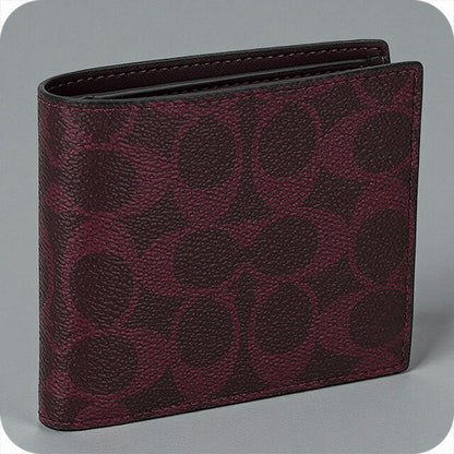 コーチ 二つ折り財布 メンズ ブランド COACH CY406 YED ボルドー ウォレット 高級 おしゃれ プレゼント 実用的