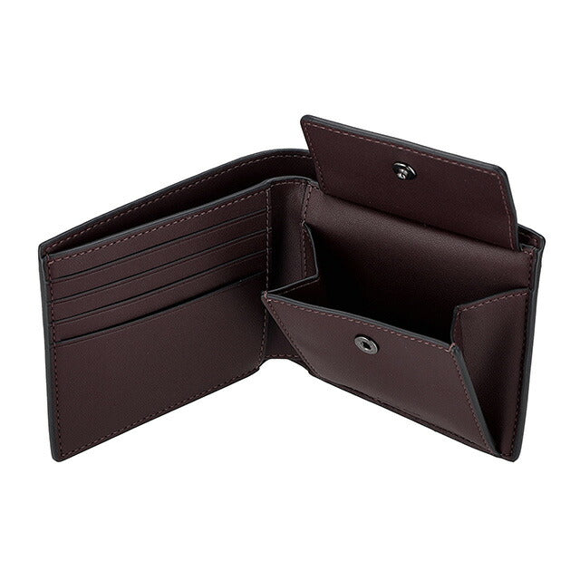 ＼父の日 ギフトセット／コーチ 二つ折り財布 二折財布 メンズ ブランド COACH CY406 YED ボルドー 選べるモデル