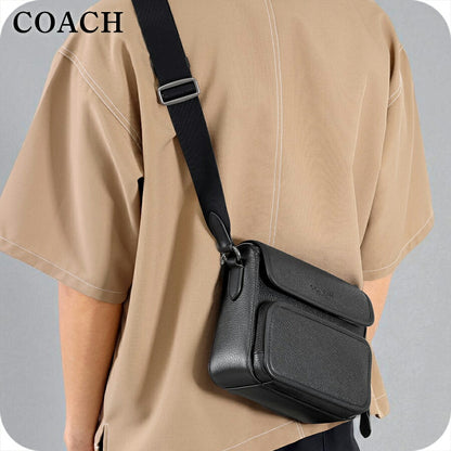 ＼父の日 ギフトセット／コーチ ショルダーバッグ メンズ ブランド COACH レザー CY800 ブラック 選べるモデル 斜めがけ ブランド 高級 おしゃれ プレゼント 男性 実用的 かっこいい