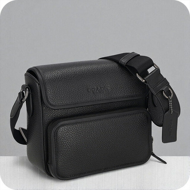 コーチ ショルダーバッグ メンズ ブランド COACH レザー CY800 QB BK ブラック CY800-QB-BK-1