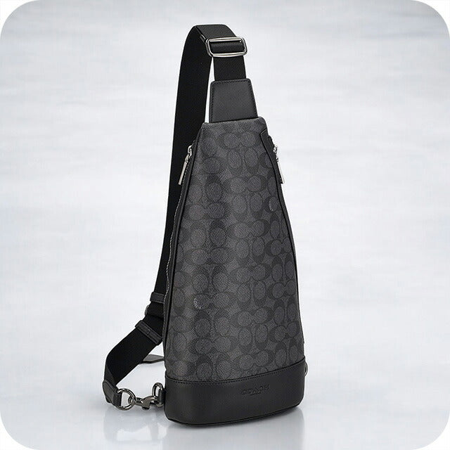 コーチ ボディバッグ メンズ ブランド COACH CY801 QBMI5 チャコール/ブラック CY801-QBMI5-1