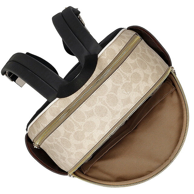コーチ バックパック メンズ レディース ブランド COACH CZ176 IMXDM ライトベージュ/ホワイト CZ176-IMXDM-1