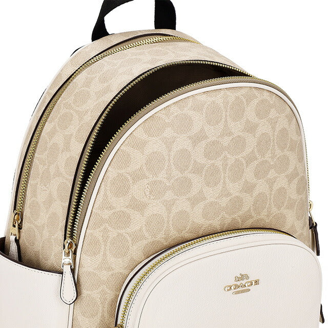 コーチ バックパック メンズ レディース ブランド COACH CZ176 IMXDM ライトベージュ/ホワイト CZ176-IMXDM-1