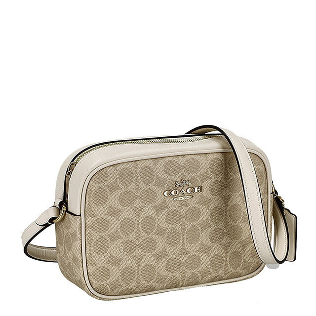 コーチ ショルダーバッグ レディース ブランド COACH CZ186 IMXDM ライトベージュ/ホワイト 斜めがけ 高級 おしゃれ プレゼント 女性 実用的 かわいい