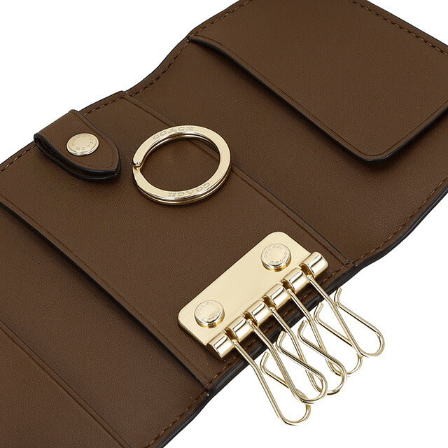 新品未使用❣️COACH コーチキーケースレディースブランドブラウンシグネチャー柄 コーチ(COACH) シグネチャー(Signature) レディースキーケース