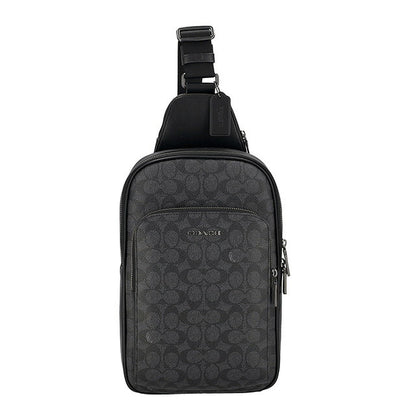 コーチ ボディバッグ メンズ ブランド COACH CZ393 QBMI5 チャコール/ブラック CZ393-QBMI5-1