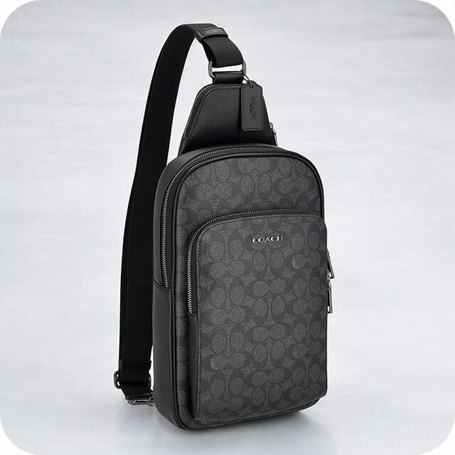 コーチ ボディバッグ メンズ ブランド COACH CZ393 QBMI5 チャコール/ブラック CZ393-QBMI5-1