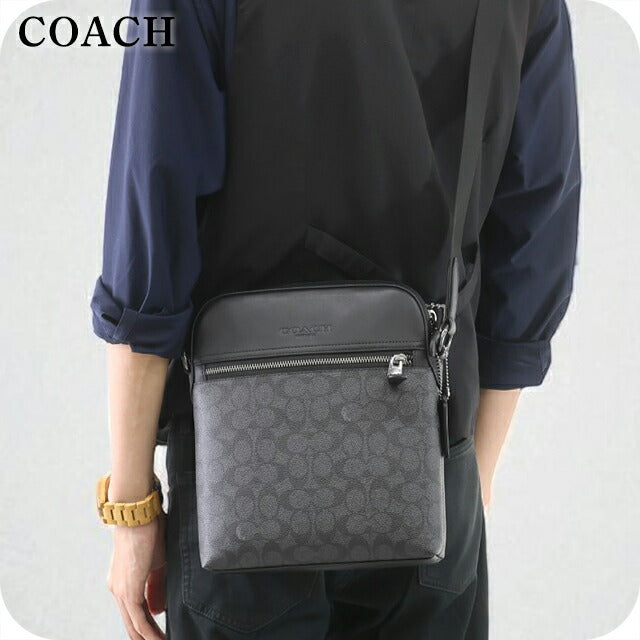 コーチ ショルダーバッグ メンズ ブランド COACH CZ398 QBMI5 ブラック 斜めがけ ブランド 高級 おしゃれ プレゼント 男性 実用的 かっこいい
