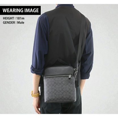 コーチ ショルダーバッグ メンズ ブランド COACH CZ398 QBMI5 ブラック 斜めがけ ブランド 高級 おしゃれ プレゼント 男性 実用的 かっこいい