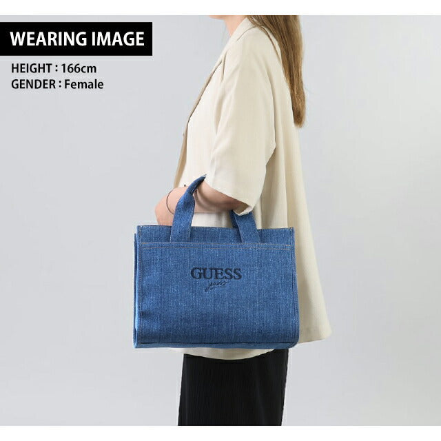 ゲス トートバッグ レディース ブランド GUESS 2WAY CB3068024 デニム DB3068024-DEN