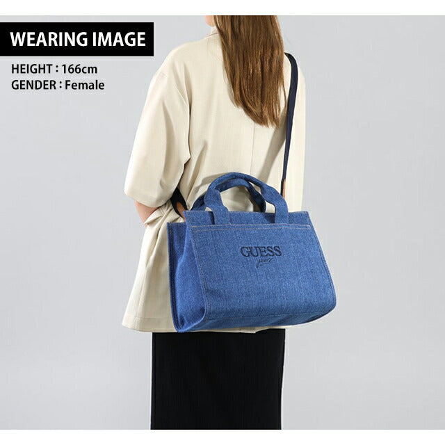 ゲス トートバッグ レディース ブランド GUESS 2WAY CB3068024 デニム DB3068024-DEN