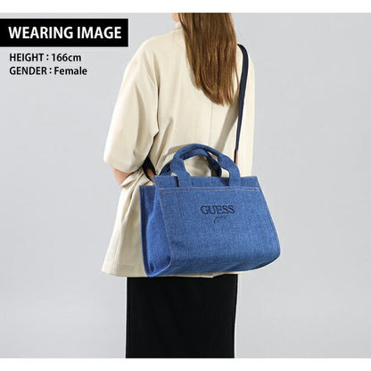 ゲス トートバッグ レディース ブランド GUESS 2WAY CB3068024 デニム DB3068024-DEN