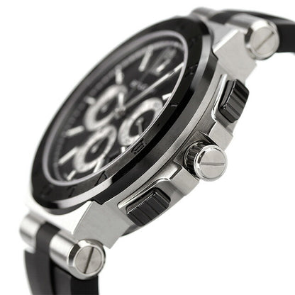 ブルガリ 時計 ディアゴノ 42mm クロノグラフ DG42BSCVDCH 腕時計 ブランド ブラック メンズ DG42BSCVDCH