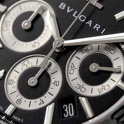 ブルガリ 時計 ディアゴノ 42mm クロノグラフ DG42BSCVDCH 腕時計 ブランド ブラック メンズ DG42BSCVDCH