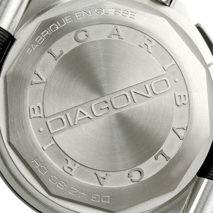 ブルガリ 時計 ディアゴノ 42mm クロノグラフ DG42BSCVDCH 腕時計 ブランド ブラック メンズ DG42BSCVDCH