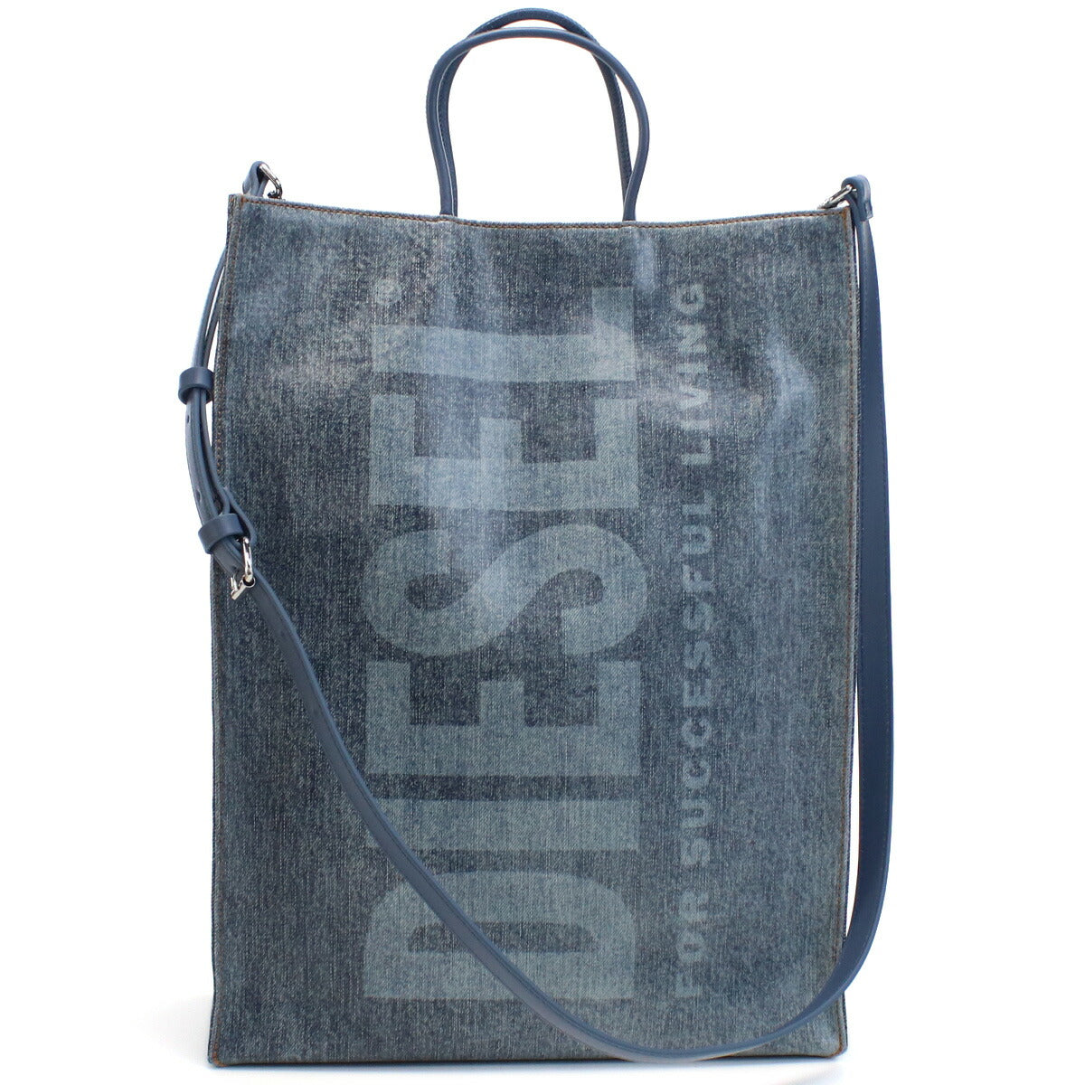 ディーゼル トートバッグ レディース 熱可塑性ポリウレタン コットン X08919 ブルー系 バッグ DIEX08919021